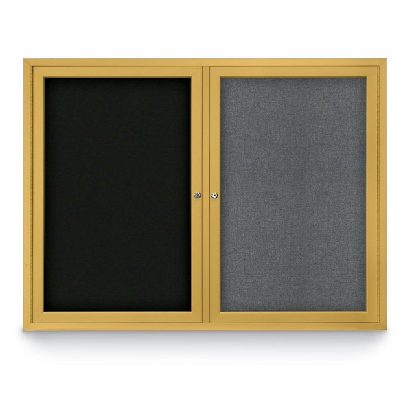 Corkboard, Cobalt/Bronze, 72" X 36"